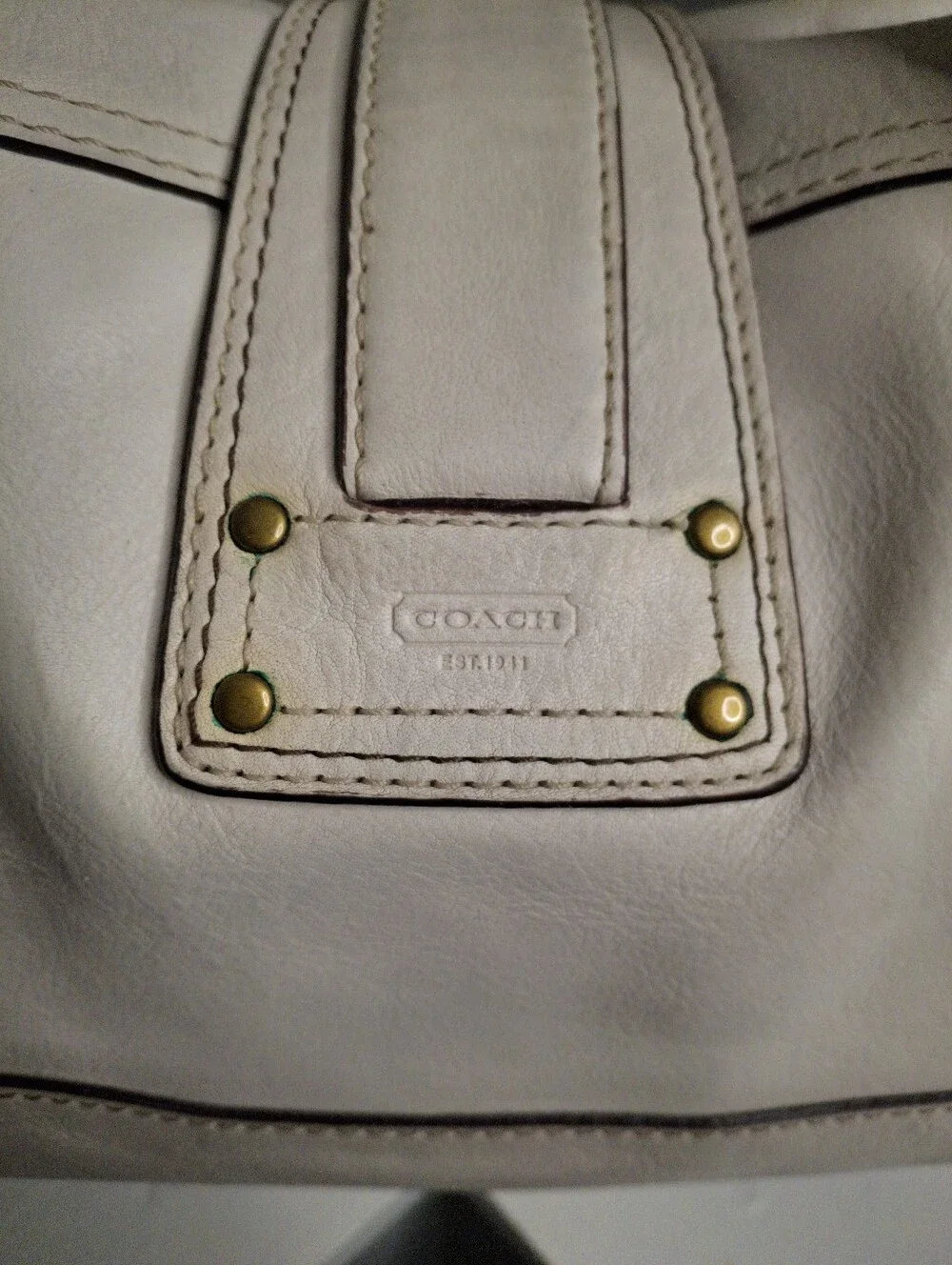 Coach Legacy Mandy Satchel 10330 White Leather Vintage 2006 65th Anniversary